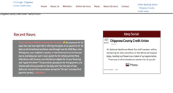 Desktop Screenshot of chippewacountycu.com